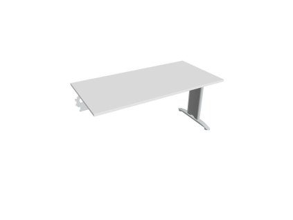 Rokovací stôl Flex, 160x75,5x80 cm, biely/kov