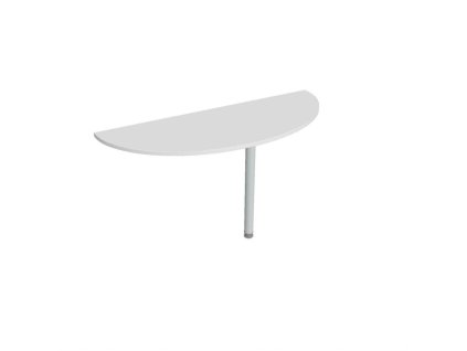 Doplnkový stôl Gate, 160x75,5x60 cm, biely/kov