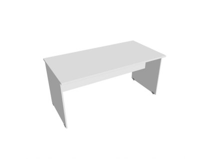 Rokovací stôl Gate, 160x75,5x80 cm, biely/biela