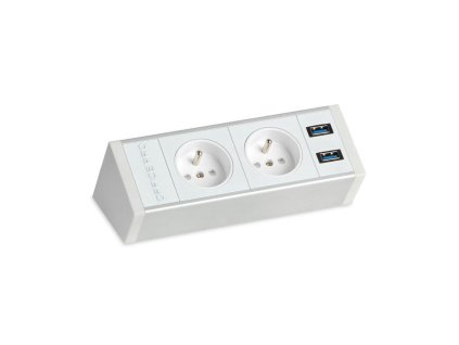 Zásuvkový pevný panel na hranu stola PECZ W 001