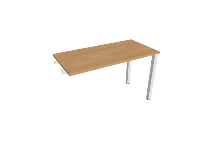 Pracovný stôl Uni k pozdĺ. reťazenie, 120x75,5x60 cm, dub/sivá