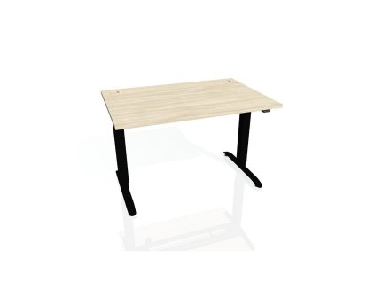 Pracovný stôl Motion, ZO, 2S, 140x70,5-120,5x80 cm, agát/čierna