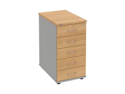 Kontajner Hobis, 40x75,5x60 cm, dub/sivý