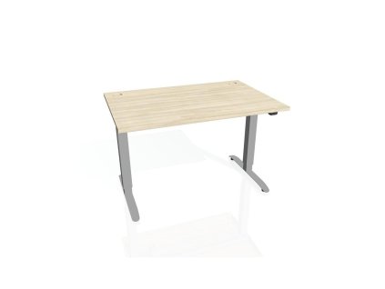 Pracovný stôl Motion, ZO, 3S, 160x61 - 128x80 cm, agát/sivá