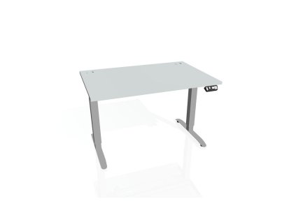Pracovný stôl Motion, PO, 3S, 160x61-128x80 cm, sivá/sivá