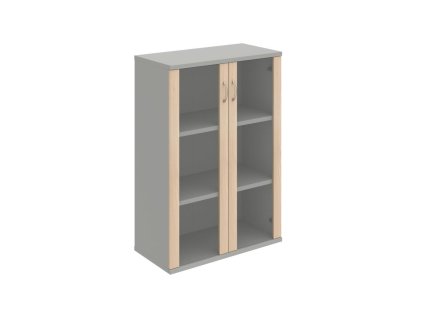 Policová skriňa Strong, 80x115,2x40 cm, agát/sivá