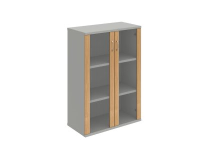 Policová skrinka Strong, 80x115,2x40 cm, dub/sivá