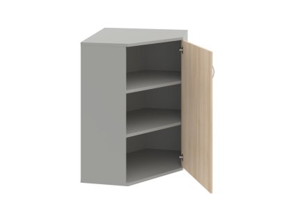 Policová skriňa Strong P, 80x115,2x40 cm, agát/sivá