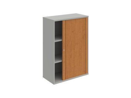 Policová skriňa Strong P, 80x115,2x40 cm, jelša/sivá