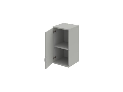 Policová skriňa Strong, L, horná, 40x76,8x40 cm, sivá/sivá