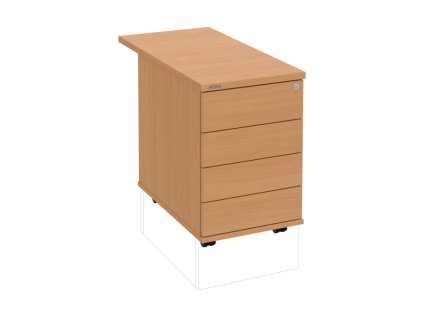 Kontajner Hobis, 40x60x80 cm, bezúchytkové otváranie, buk/buk