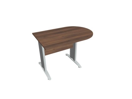 Doplnkový stôl Cross, 120x75,5x80 cm, orech/kov