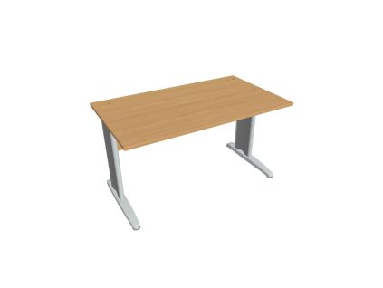 Pracovný stôl Cross, 140x75,5x80 cm, buk/kov
