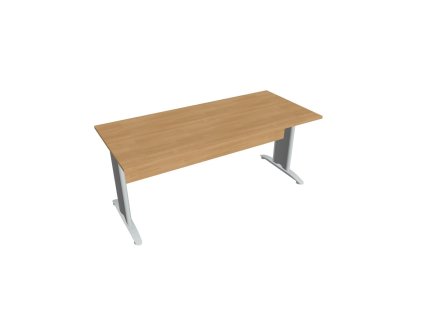 Rokovací stôl Cross, 180x75,5x80 cm, dub/kov
