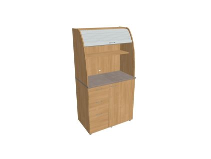 Kuchynka bez vybavenia ľavá, 100x189,1x60 cm, dub/dub