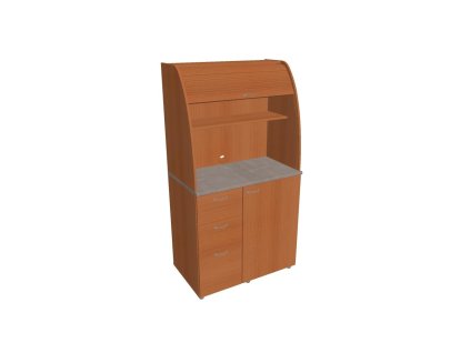 Kuchynka bez vybavenia ľavá, 100x189,1x60 cm, čerešňa/čerešňa