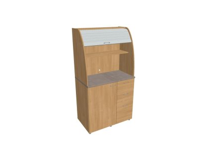 Kuchynka bez vybavenia pravá, 100x189,1x60 cm, dub/dub