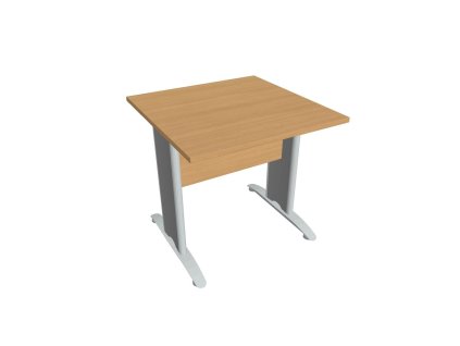 Rokovací stôl Cross, 80x75,5x80 cm, buk/kov