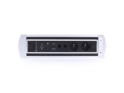 Zásuvkový elektr. otočný panel Vault 012, strieborný