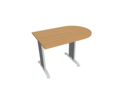 Doplnkový stôl Flex, 120x75,5x80 cm, buk/kov