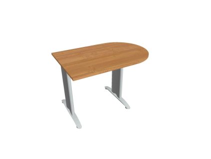 Doplnkový stôl Flex, 120x75,5x80 cm, jelša/kov