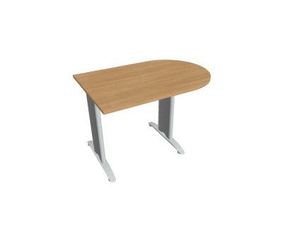 Doplnkový stôl Flex, 120x75,5x80 cm, dub/kov