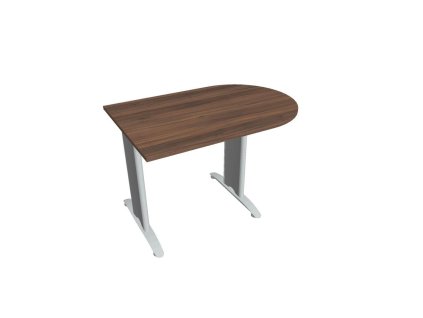 Doplnkový stôl Flex, 120x75,5x80 cm, orech/kov