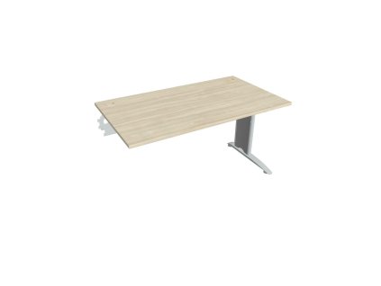 Pracovný stôl Flex, 140x75,5x80 cm, agát/kov