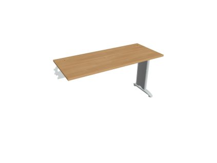 Pracovný stôl Flex, 140x75,5x60 cm, dub/kov