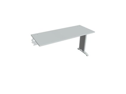 Pracovný stôl Flex, 140x75,5x60 cm, sivý/kov