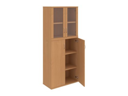 Policová skriňa Strong, 80x192x40 cm, buk/buk