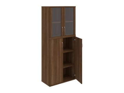 Policová skriňa Strong, 80x192x40 cm, orech/orech