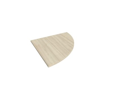 Doplnkový stôl Flex, pravý, 80x80 cm, agát