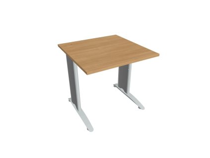 Pracovný stôl Flex, 80x75,5x80 cm, dub/kov