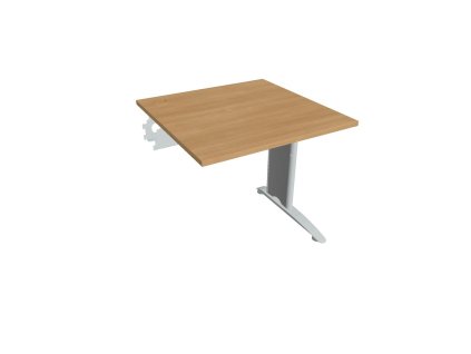 Pracovný stôl Flex, 80x75,5x80 cm, dub/kov