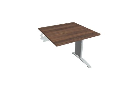 Pracovný stôl Flex, 80x75,5x80 cm, orech/kov