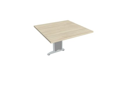 Doplnkový stôl Flex, 80x75,5x80 cm, agát/kov