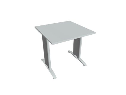 Rokovací stôl Flex, 80x75,5x80 cm, sivý/kov