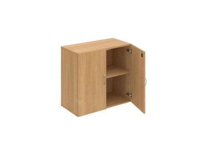 Policová skriňa Drive, zámok, 80x74x42 cm, dub/dub