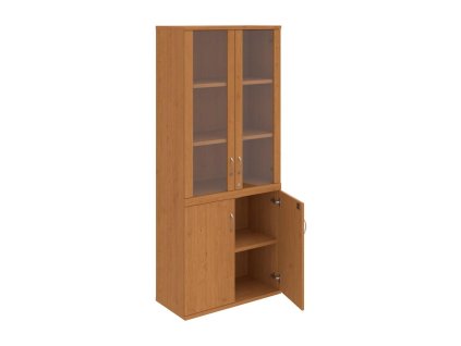 Policová skriňa Strong, zámok, 80x192x40 cm, jelša/jelša