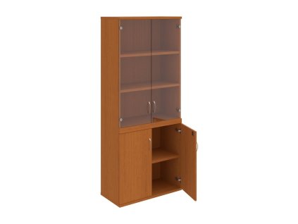 Policová skriňa Strong, zámok, 80x192x40 cm, čerešňa/čerešňa