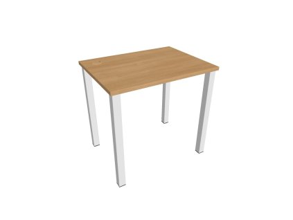 Pracovný stôl Uni, 80x75,5x60 cm, dub/biela