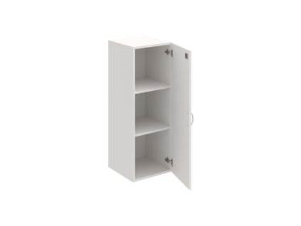 Policová skriňa Drive, zámok, 40x111,0x42 cm, biela/biela