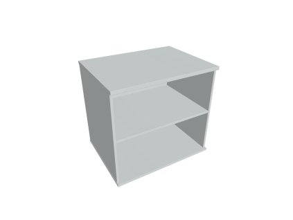 Prídavná skriňa k stolu Hobis, 80x75,5x60 cm, sivá