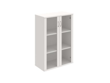 Policová skriňa Strong, 80x115,2x40 cm, biela/biela