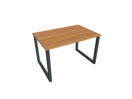 Pracovný stôl UNI O, 120x75,5x80 cm, jelša/čierna