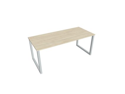 Pracovný stôl UNI O, 180x75,5x80 cm, agát/sivá