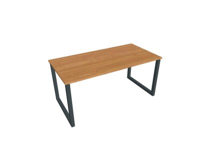 Rokovací stôl UNI O, 160x75,5x80 cm, jelša/čierna