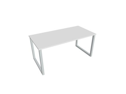 Rokovací stôl UNI O, 160x75,5x80 cm, biela/sivá