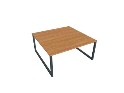 Pracovný stôl UNI O, 160x75,5x160 cm, jelša/čierna